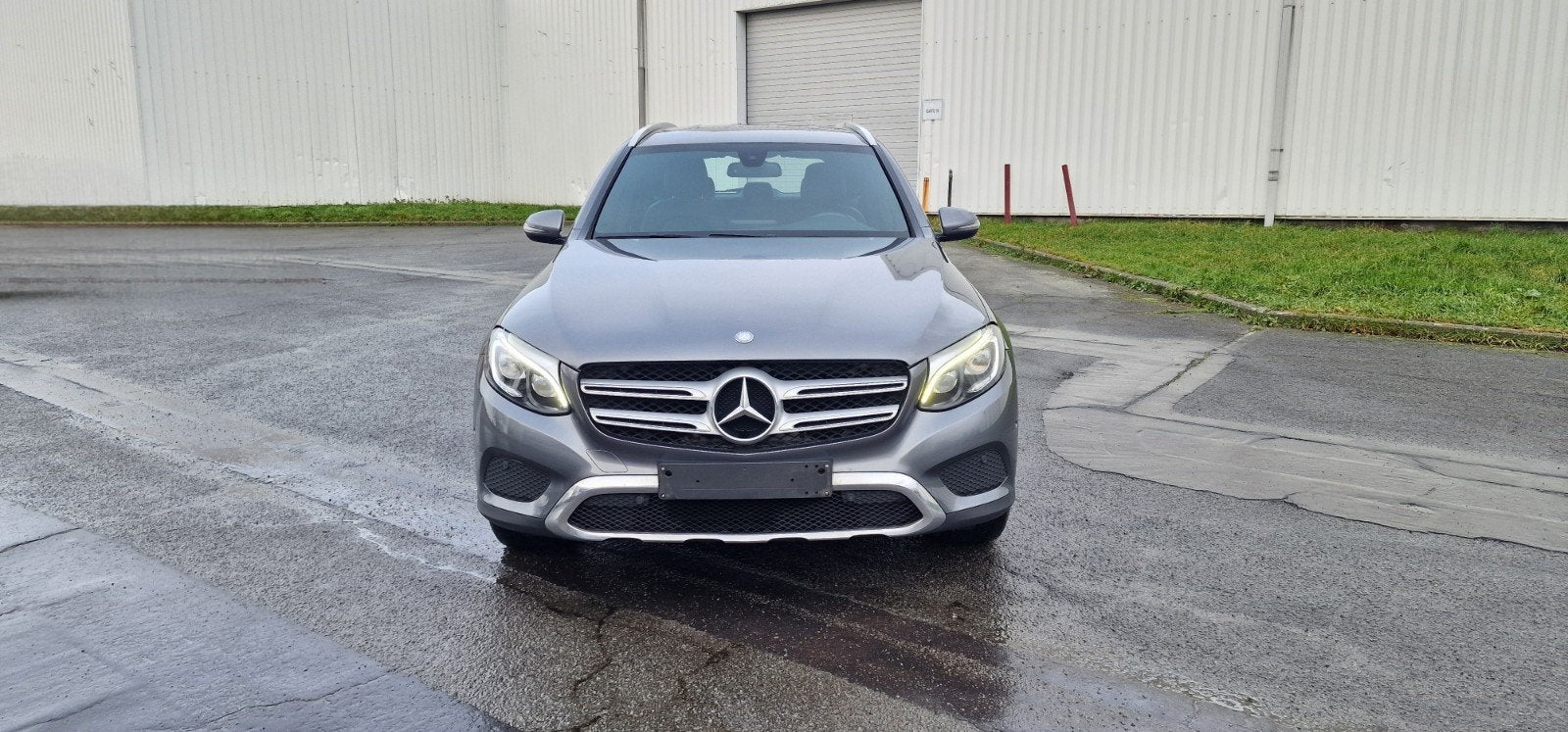 Mercedes-Benz GLC 220 4Matic Automaat Euro 6 2015, Autos, Cuir, Argent ou Gris, Euro 6, Entreprise