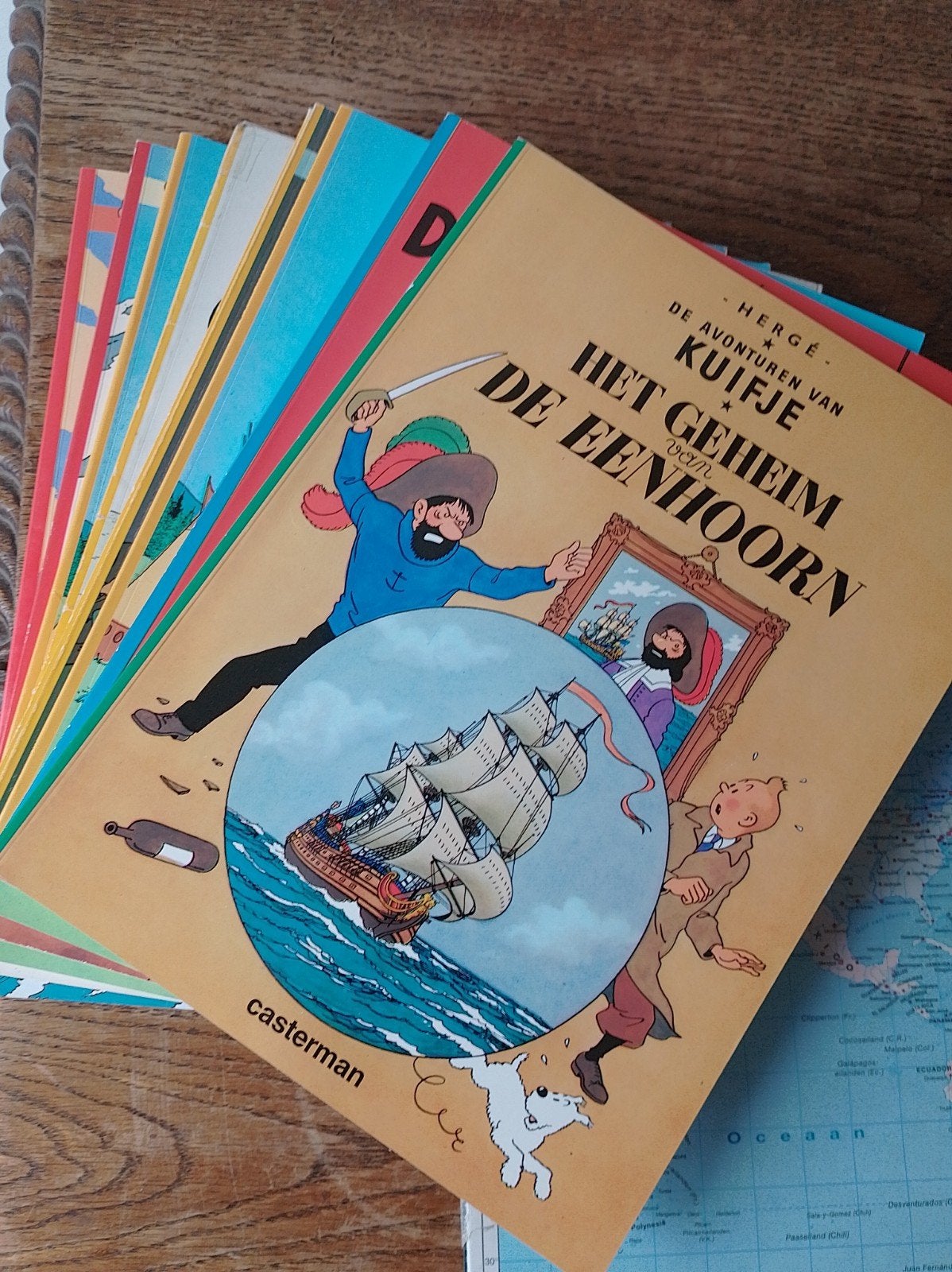 9 strips Kuifje, paperback, Boeken, Ophalen of Verzenden