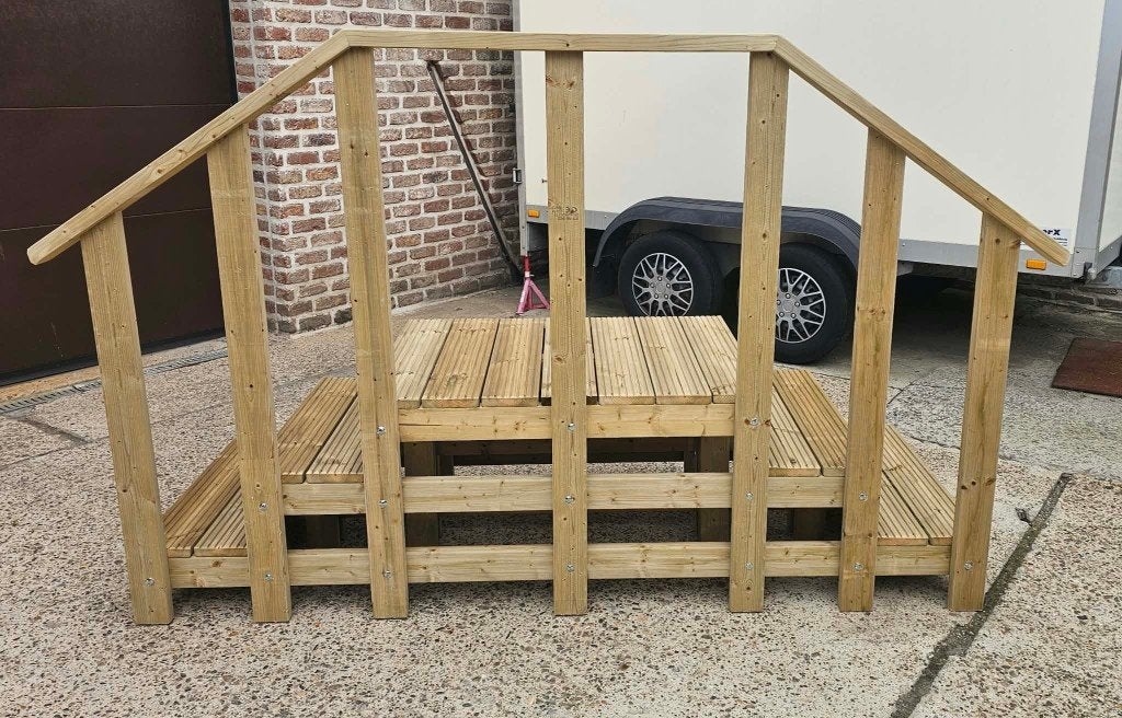 Splinternieuwe trap voor stacaravan, Caravans en Kamperen, Ophalen of Verzenden, Nieuw
