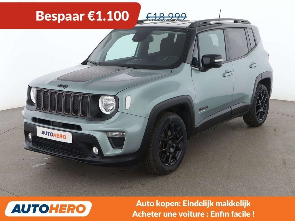 Jeep Renegade 1.5 GSE T4 e-Hybrid Longitude FWD (bj 2022), Stof, Gebruikt, Euro 6, Blauw