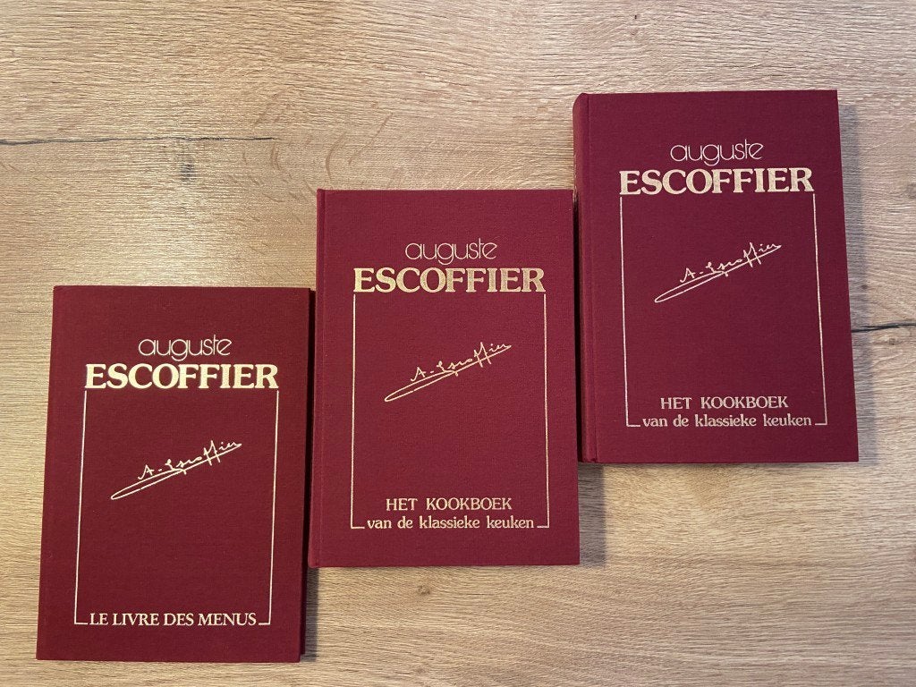 Coffret de luxe Escoffier, édition limitée de 1985, Livres, Enlèvement ou Envoi, France, Comme neuf, Auguste Escoffier