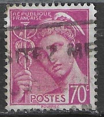 France 1938/1941 - Yvert 416 - Type Mercure - 70 cm (ST), Envoi, Affranchi
