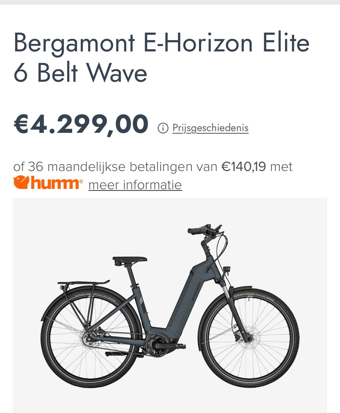 Prachtige Bergamont E Horizon Elite Belt Wave 2023 625 WH, Riese & Müller, 51 à 55 cm, 50 km par batterie ou plus, Comme neuf