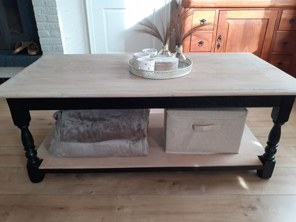 Salon tafel, Ophalen, Rechthoekig, Eikenhout