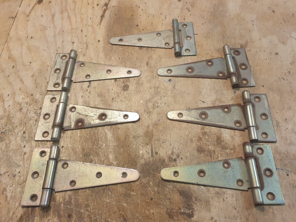 Metalen scharnieren, Ophalen of Verzenden, Gebruikt, IJzer, Scharnier