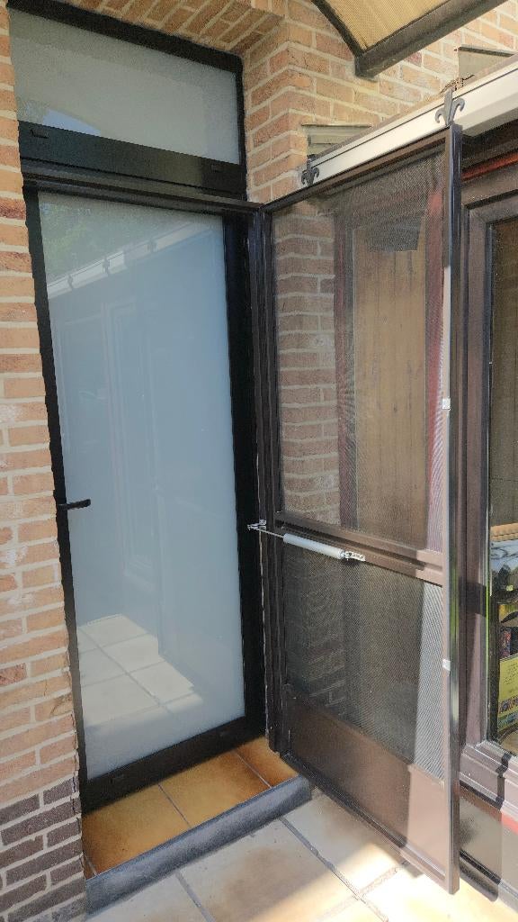 Vliegendeur / muggenzeef, Doe-het-zelf en Bouw, Deuren en Vliegenramen, Ophalen, Gebruikt, 80 tot 100 cm, Buitendeur