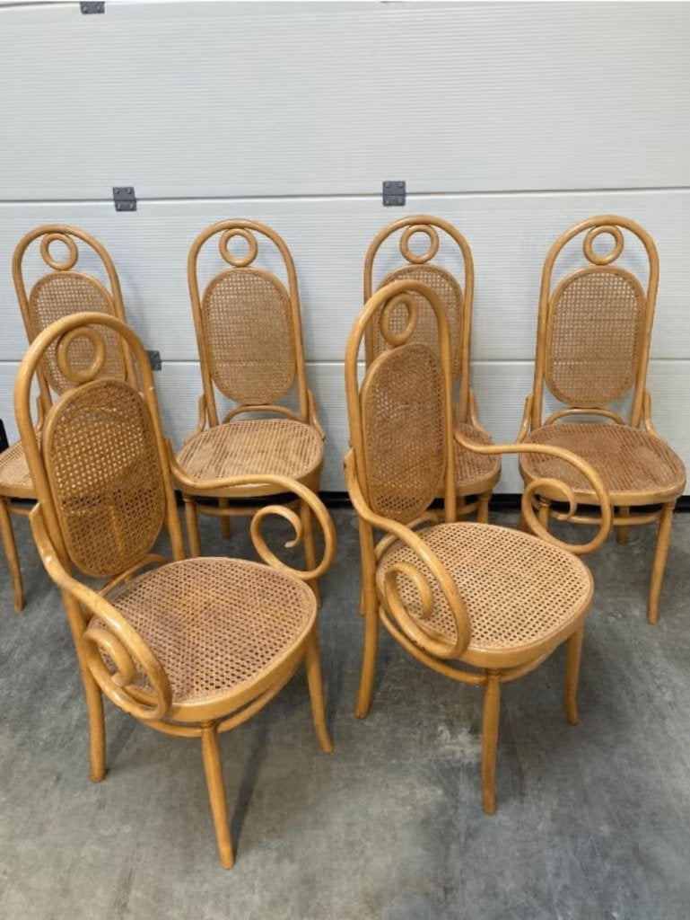 6 thonet stoelen, Enlèvement