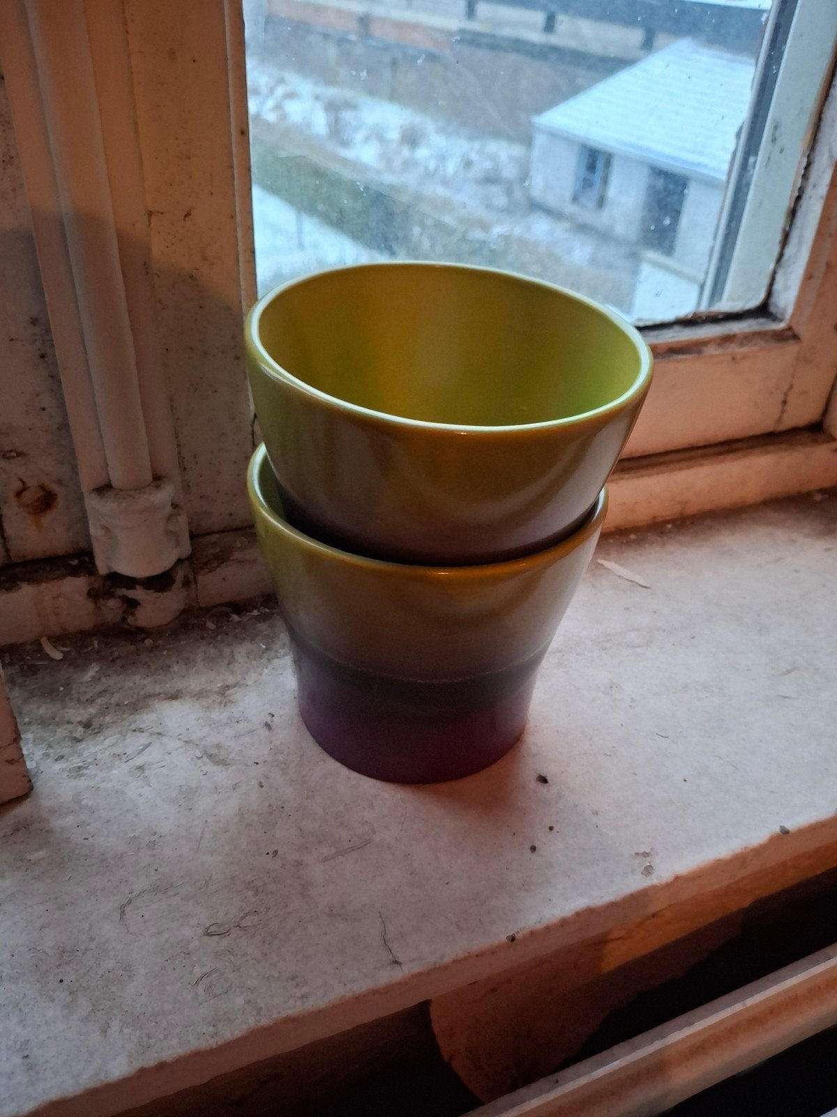 2 pots de fleurs, Tuin en Terras, Bloempotten, Ophalen