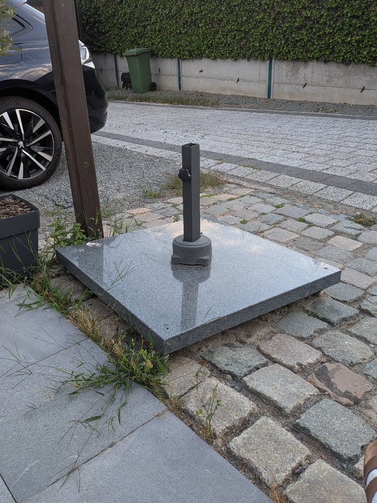 Parasolvoet 90Kg, Jardin & Terrasse, Parasols, Enlèvement, Utilisé, Base de parasol