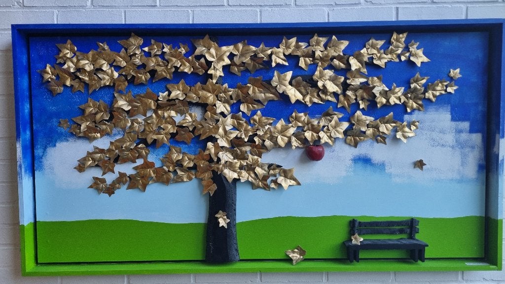 beeld Appelboom Goud, Ophalen, Overige onderwerpen, 1 meter - 2 meter, Beeld