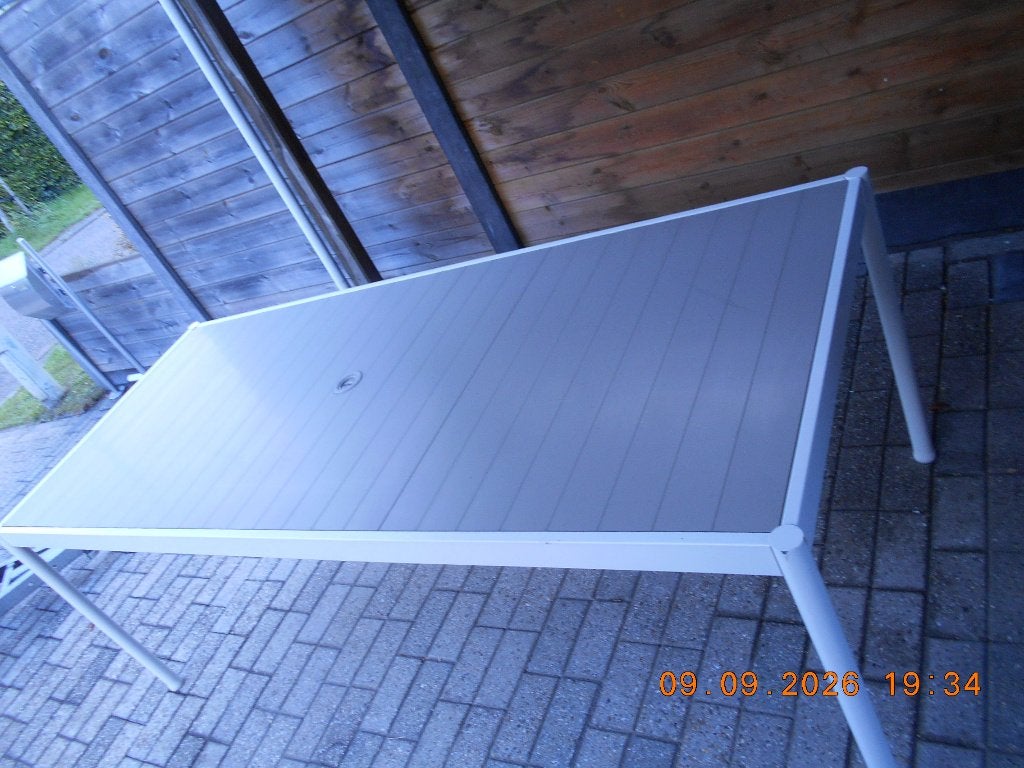 tuintafel, Ophalen, Gebruikt, Rechthoekig, Aluminium