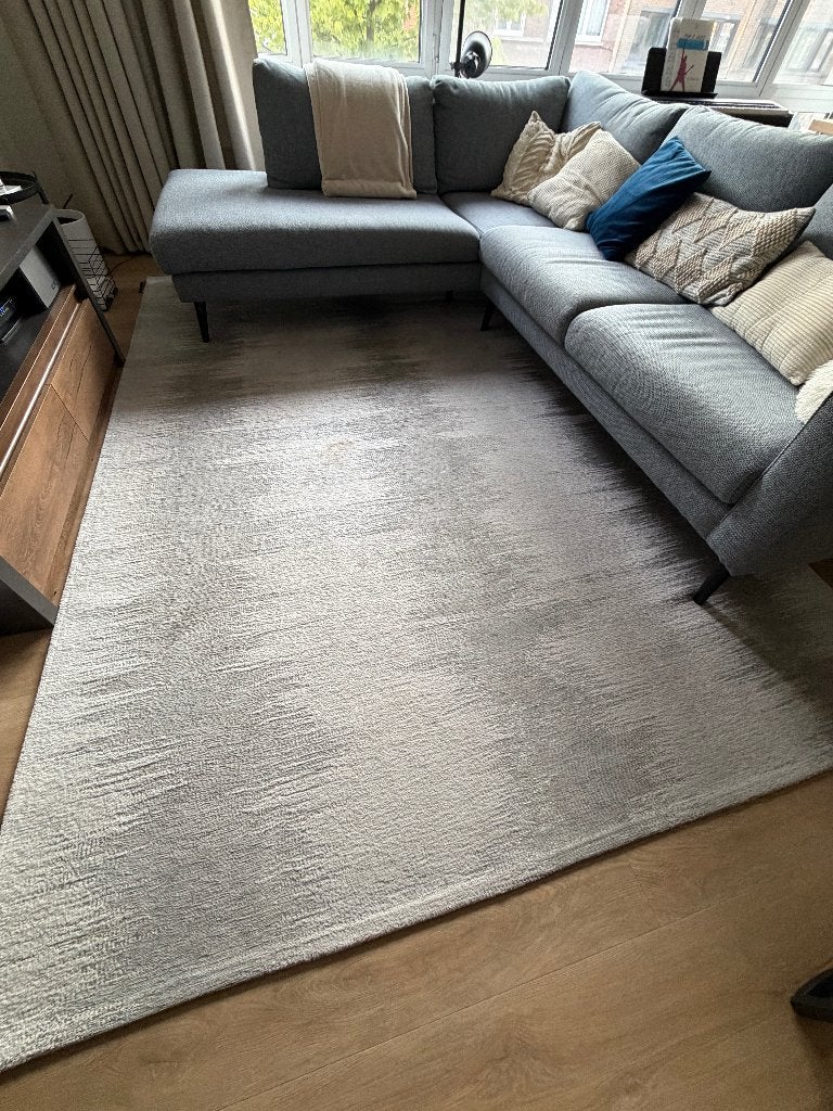 Tapijt, Huis en Inrichting, Stoffering | Tapijten en Vloerkleden, Ophalen, Gebruikt, Wit, 150 tot 200 cm