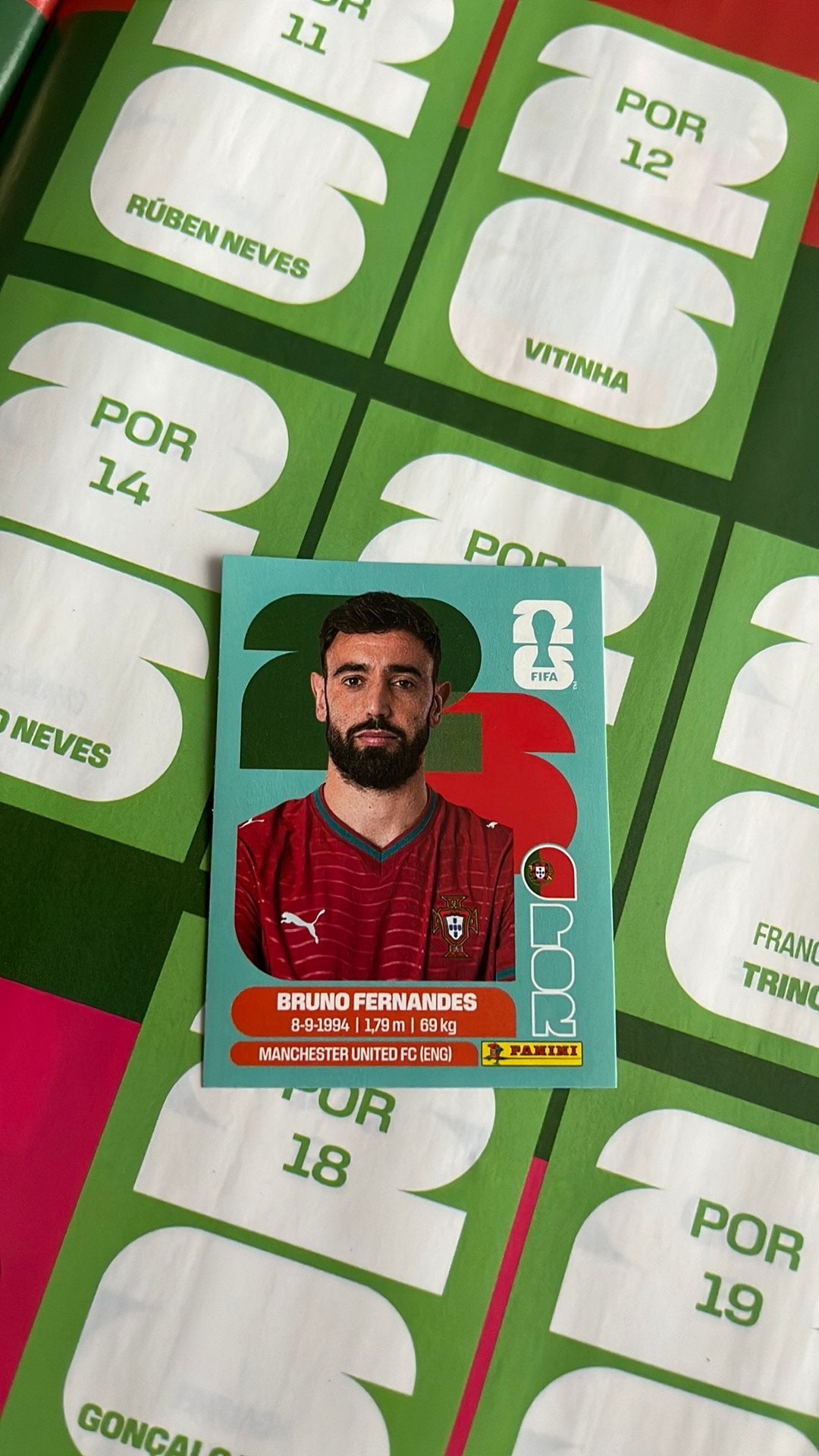 Bruno Fernandes Panini world cup sticker; Portugal, Tickets & Billets, Billets & Tickets Autre