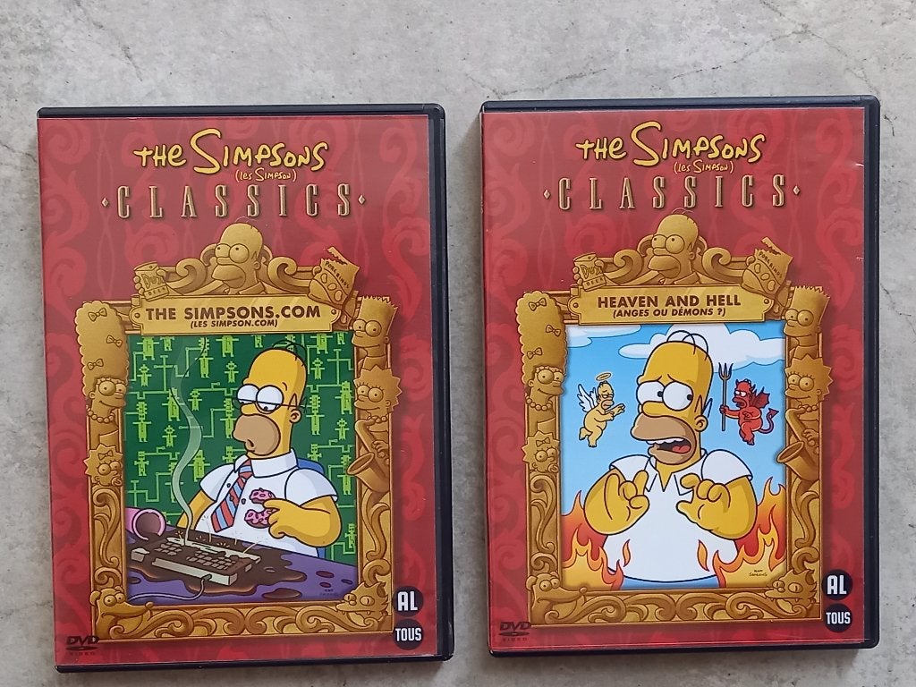 2 DVD des classics de simpsons état neuf 5€ les 2, Français, Dessin animé, Tous les âges, Avec titres bonus