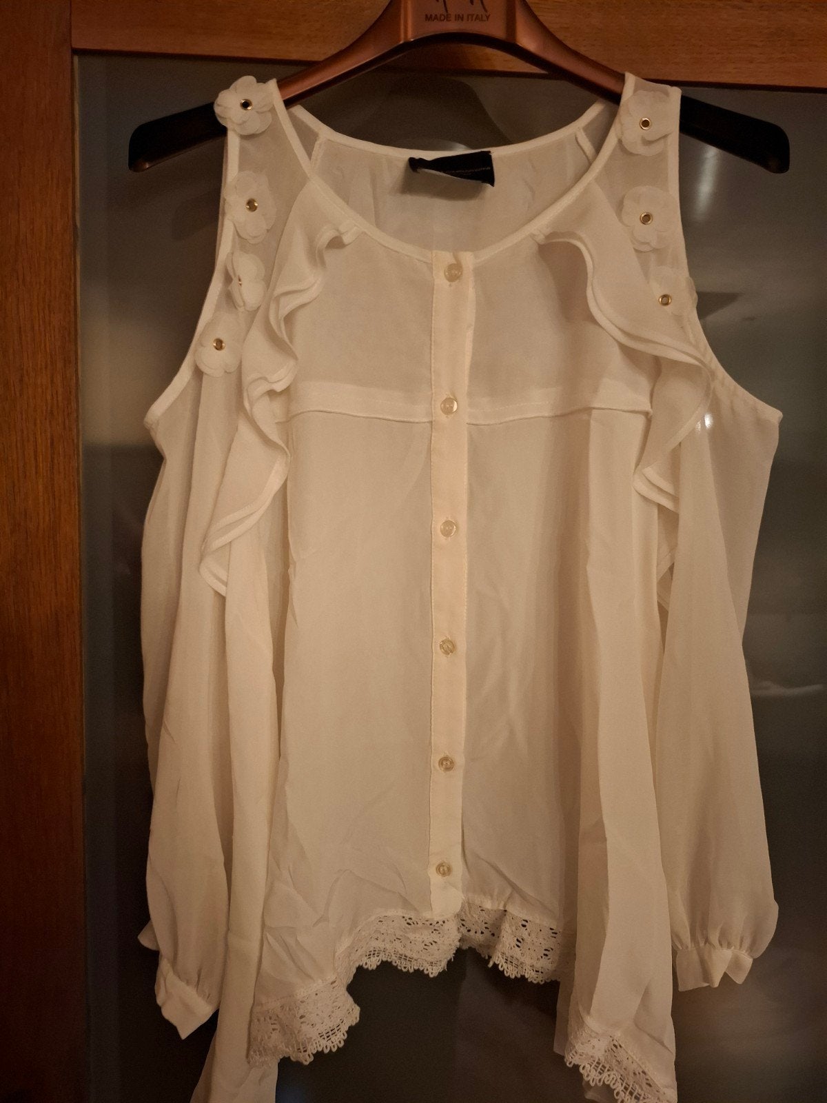 Atos Lombardini blouse, bloes, hemd., Vêtements | Femmes, Blouses & Tuniques, Taille 42/44 (L), Comme neuf, Blanc, Enlèvement