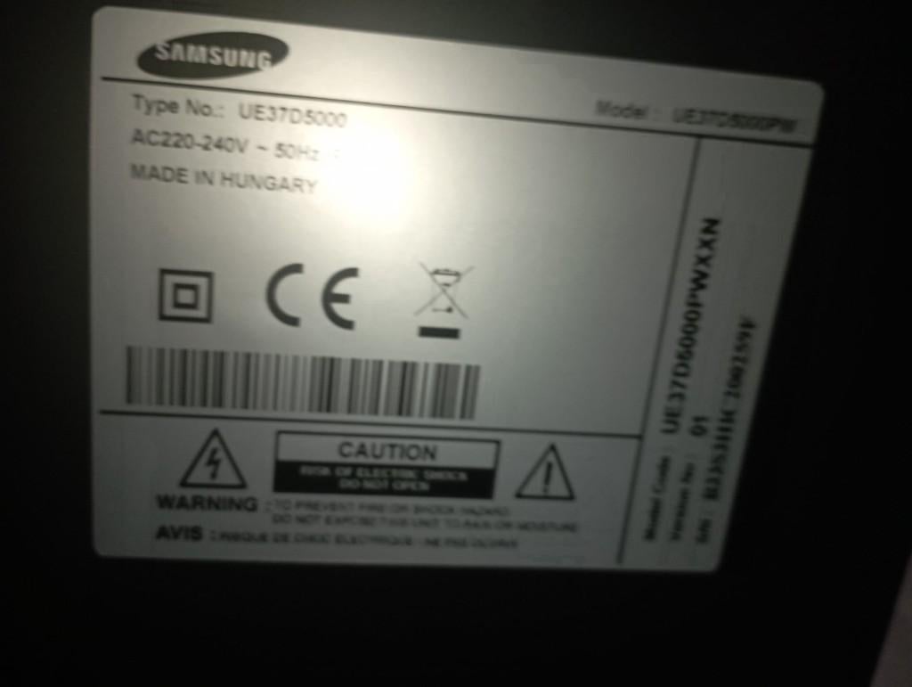 Samsung UE37D5000 37" LED TV – Full HD, Audio, Tv en Foto, Televisies, Ophalen, 50 Hz, 80 tot 100 cm, Samsung