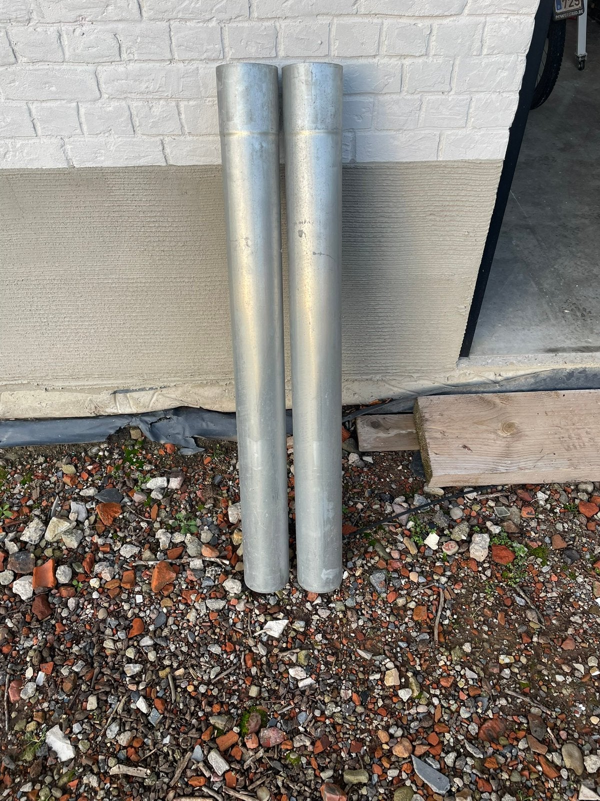 Afvoerbuis zink dia 100, Doe-het-zelf en Bouw, Ophalen, Zo goed als nieuw, Zink
