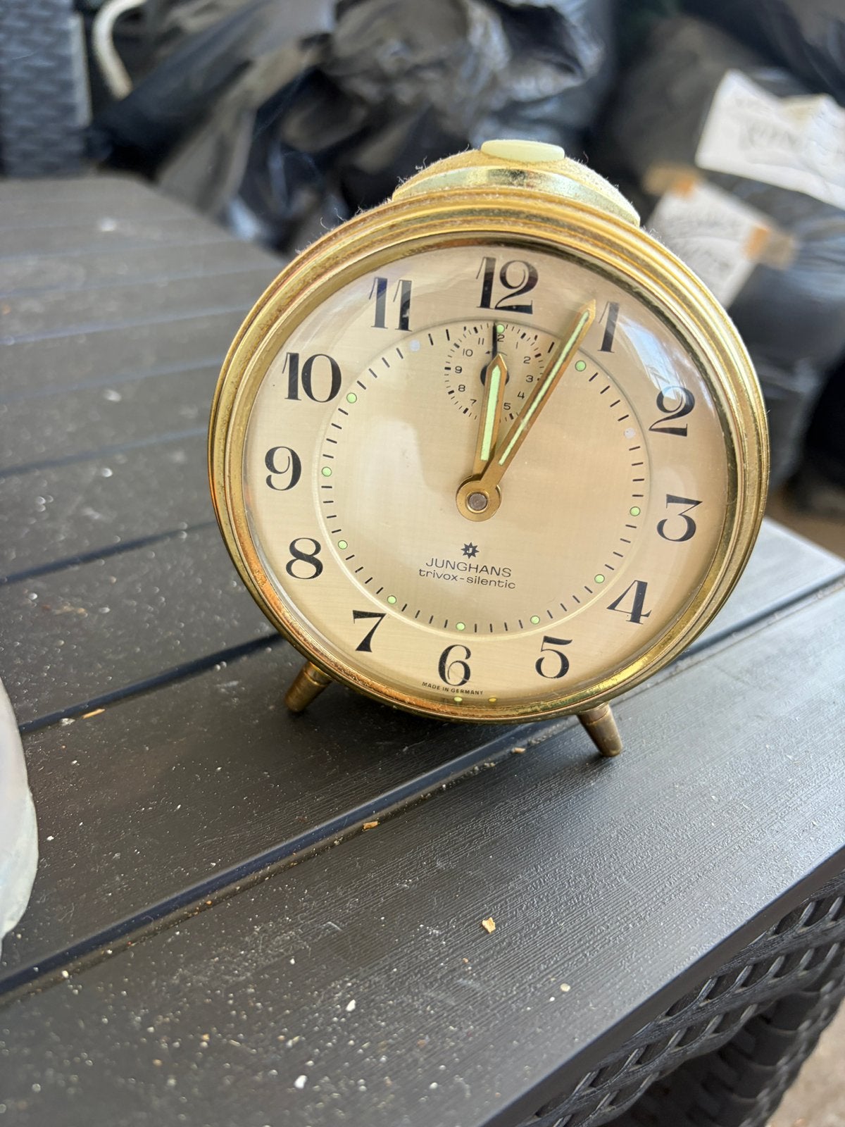 Vintage Junghans Trivox-Silentic wekker uit Duitsland., Enlèvement