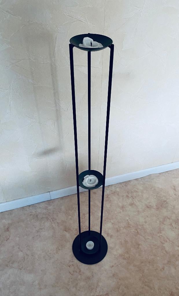 Chandelier bougeoir pour 3 bougies, 75 cm ou plus, Comme neuf, Enlèvement, Métal
