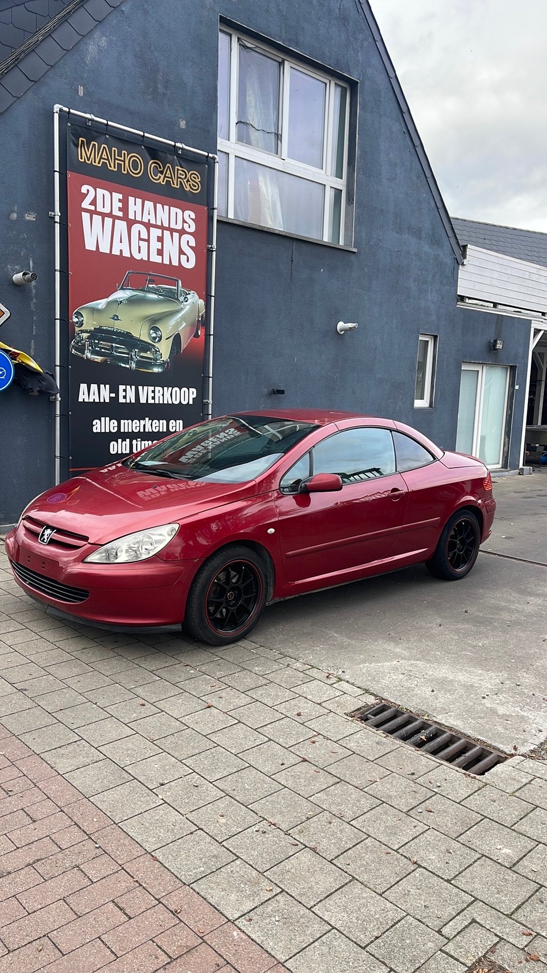 Peugot 307Cc cabrio 2.0 benzine airco 185.000 km mag in lez, Auto's, 4 zetels, 4 cilinders, Cabriolet, Leder en Stof