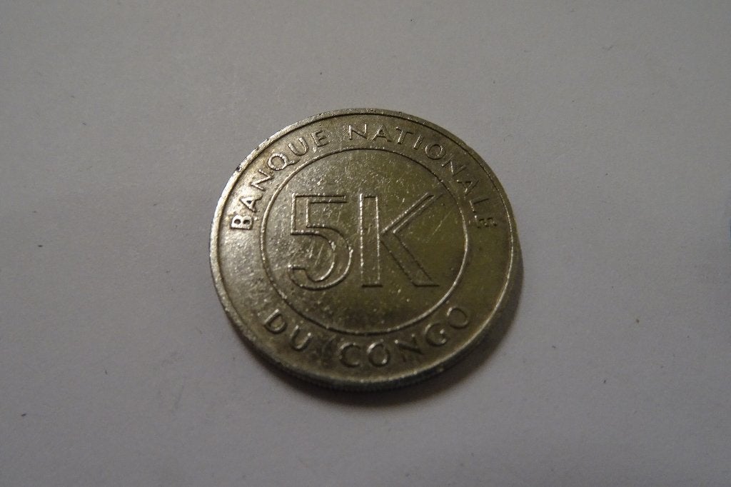 2 pièces du Congo 1967 (5 Makuta), Enlèvement ou Envoi, Autres pays, Monnaie en vrac