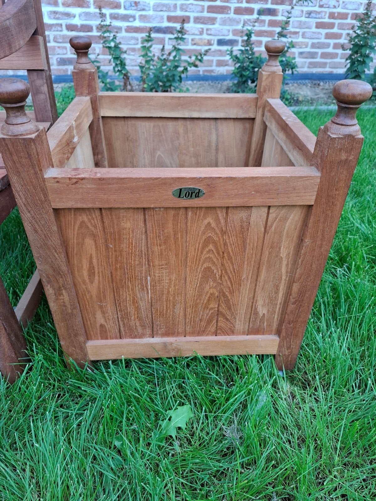 jardinière de jardin en bois dur tropical, Jardin & Terrasse, Enlèvement, Comme neuf, Bois, Jardin