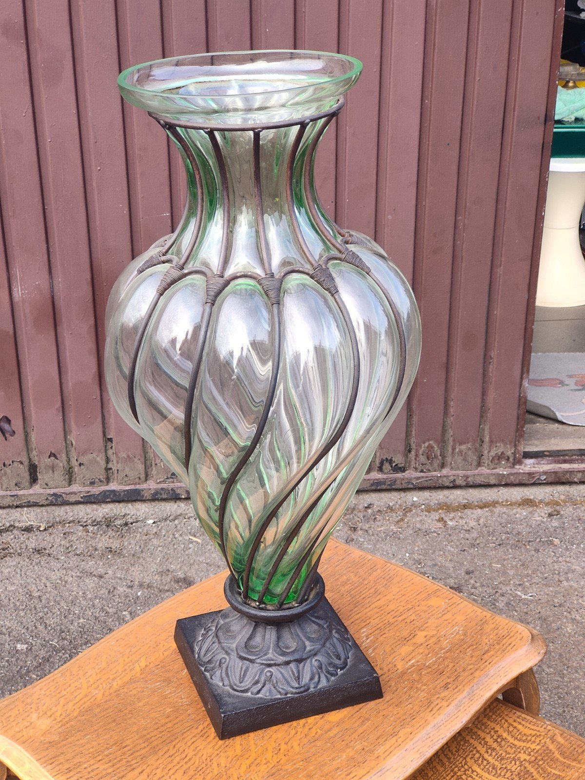 Vase de sol soufflé à la bouche Murano, Enlèvement