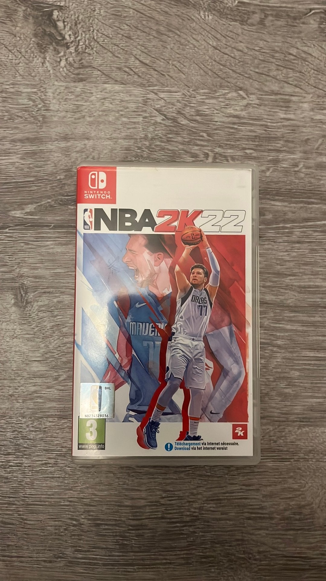 Jeu Nintendo nba2k22, Ophalen, Zo goed als nieuw