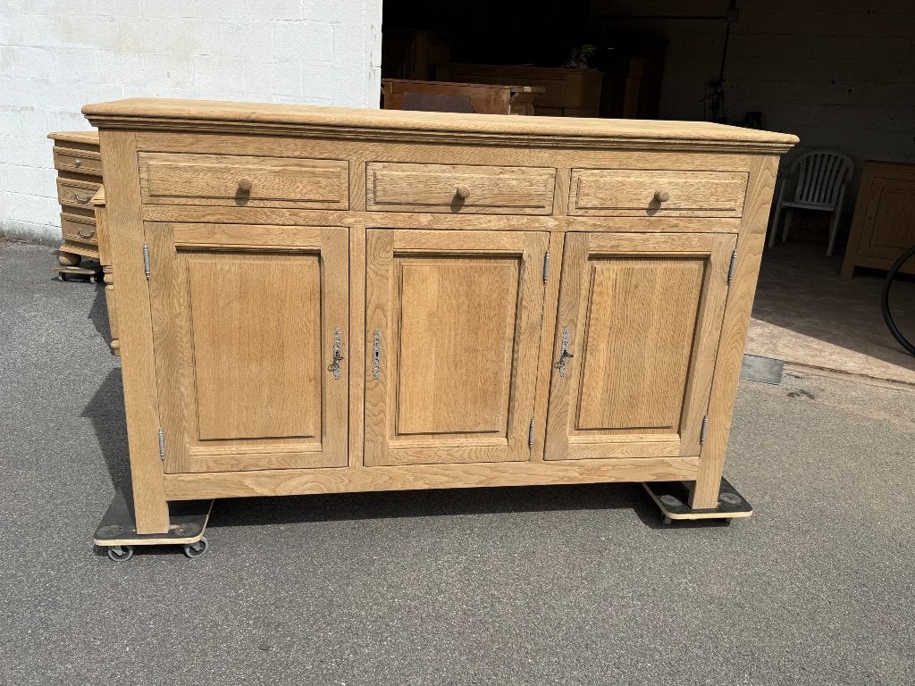 Buffet en chêne massif aerogommé, Maison & Meubles, Enlèvement, Chêne