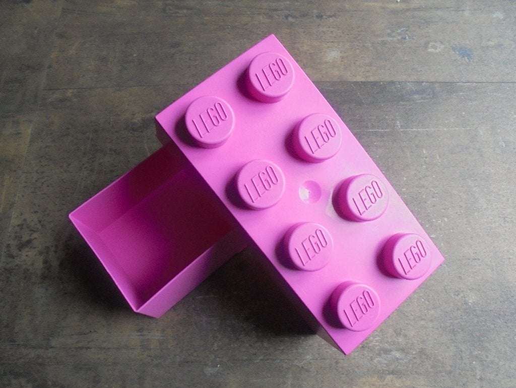 Lego Brick Lunch Box 2x4 (zie foto's), Enlèvement ou Envoi, Utilisé, Lego
