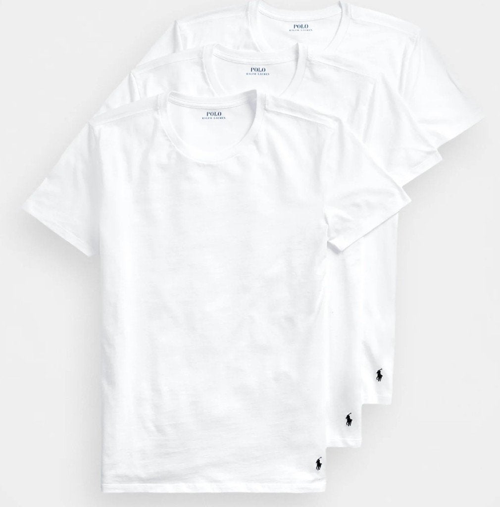 Polo Ralph Lauren CREW wit 3st maat L, Kleding | Heren, Maat 52/54 (L), Verzenden, Wit, Nieuw