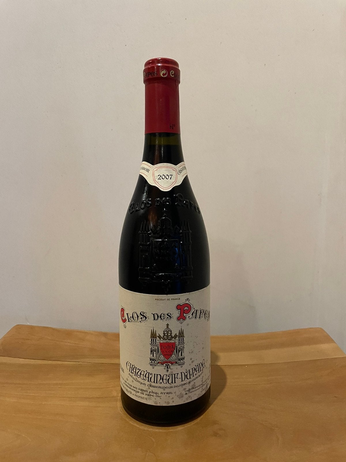 Clos des Papes 2007 75 cl, Ophalen of Verzenden, Zo goed als nieuw