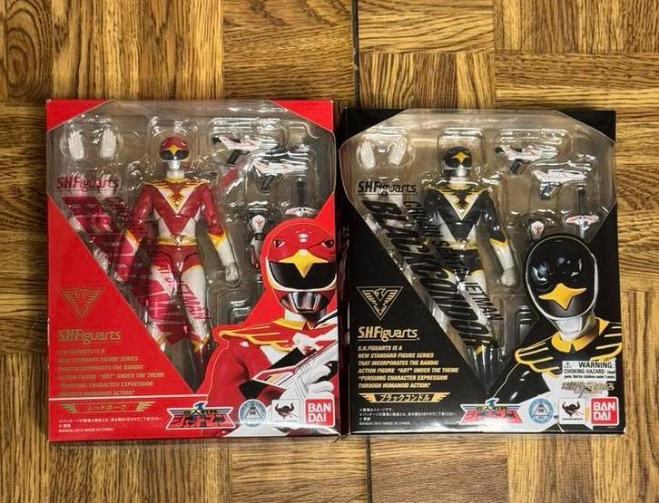 Super Sentai Shfiguarts Jetman Power Rangers rouges et noirs, Enlèvement ou Envoi, Comme neuf