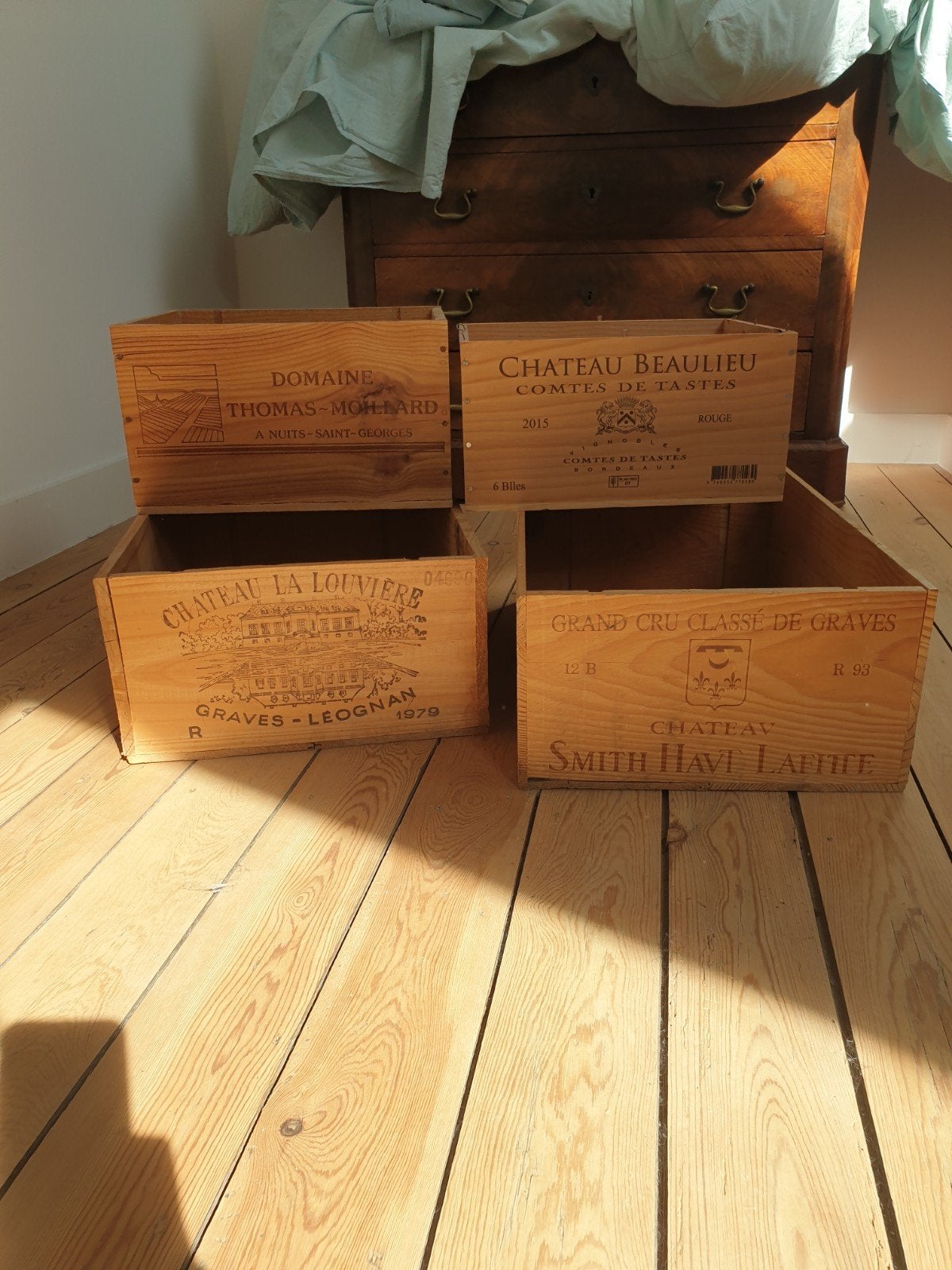 Caisses à vin, Maison & Meubles, Enlèvement, Utilisé