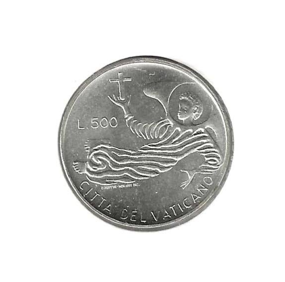 Vaticaan, 500 Lire 1969, Engel met kruis., Enlèvement ou Envoi, Autres pays, Monnaie en vrac, Argent