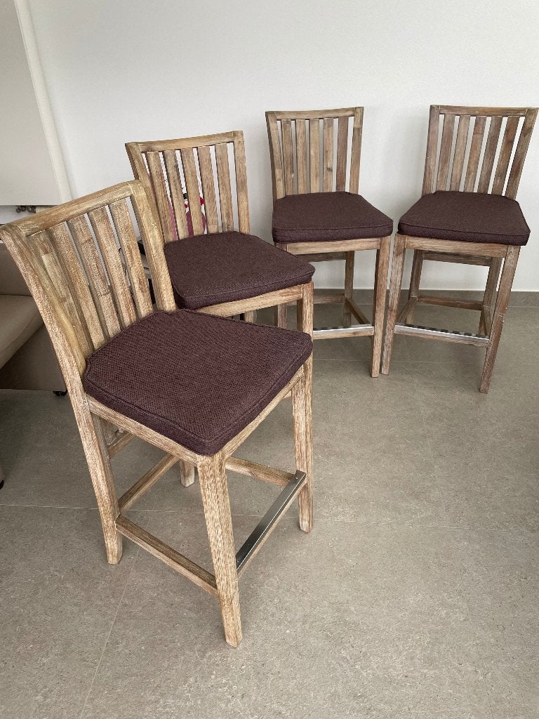 Barkrukken, Huis en Inrichting, Barkrukken, Ophalen, 60 tot 90 cm, Zo goed als nieuw, 4 krukken