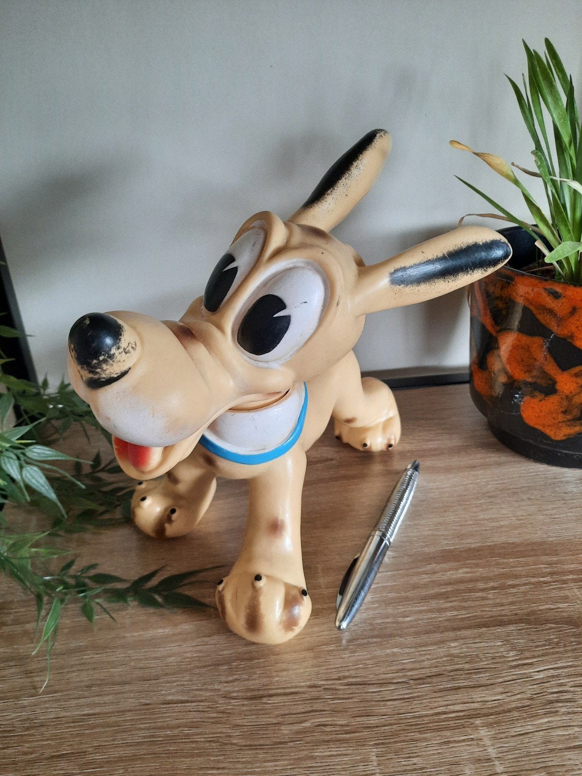Vintage Walt Disney rubber Pluto., Ophalen of Verzenden, Goofy of Pluto, Zo goed als nieuw