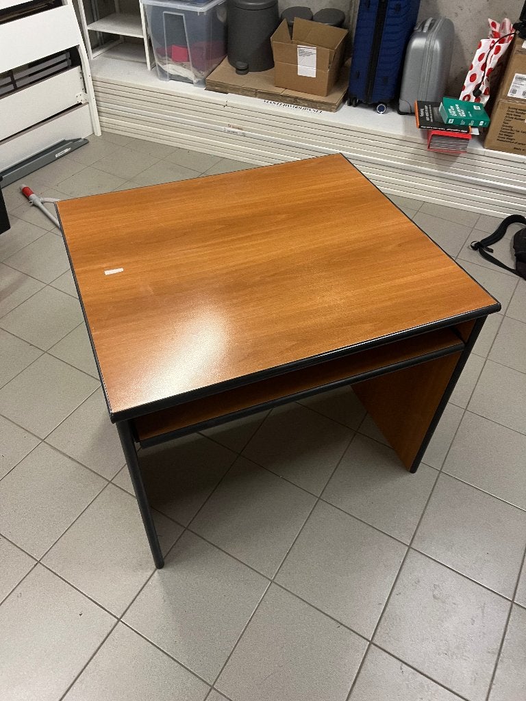 Bureau pc meubel, Ophalen, Gebruikt, 90 cm, Bruin