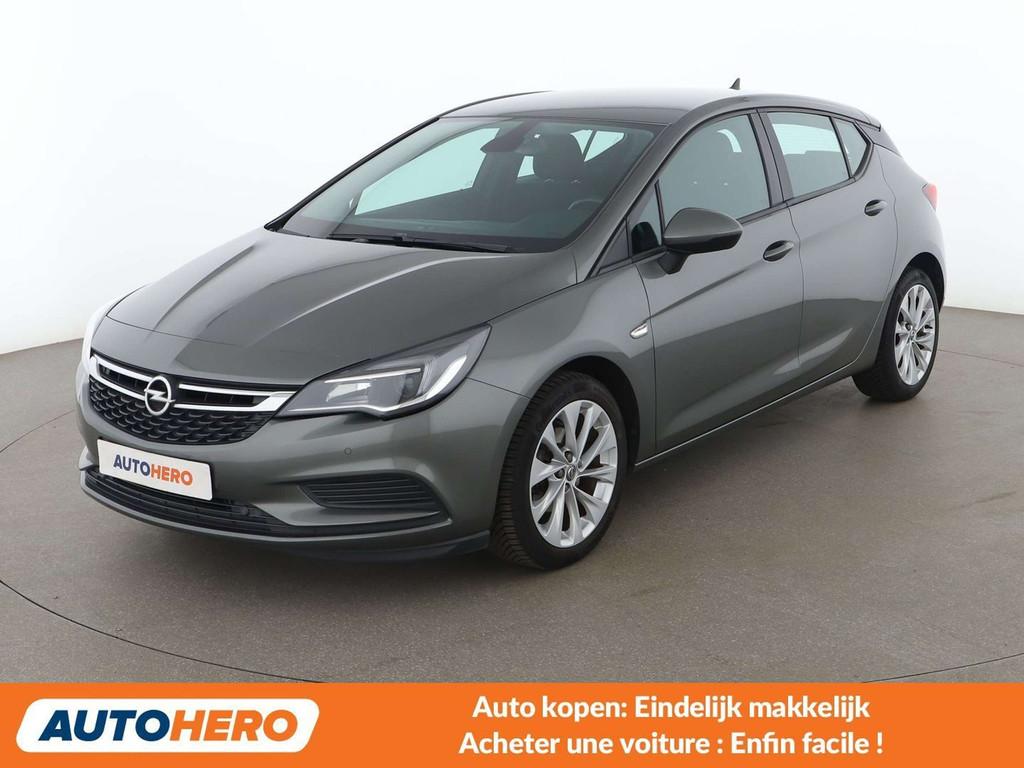 Opel Astra 1.4 Edition (bj 2017), Auto's, Voorwielaandrijving, Stof, Gebruikt, Zwart