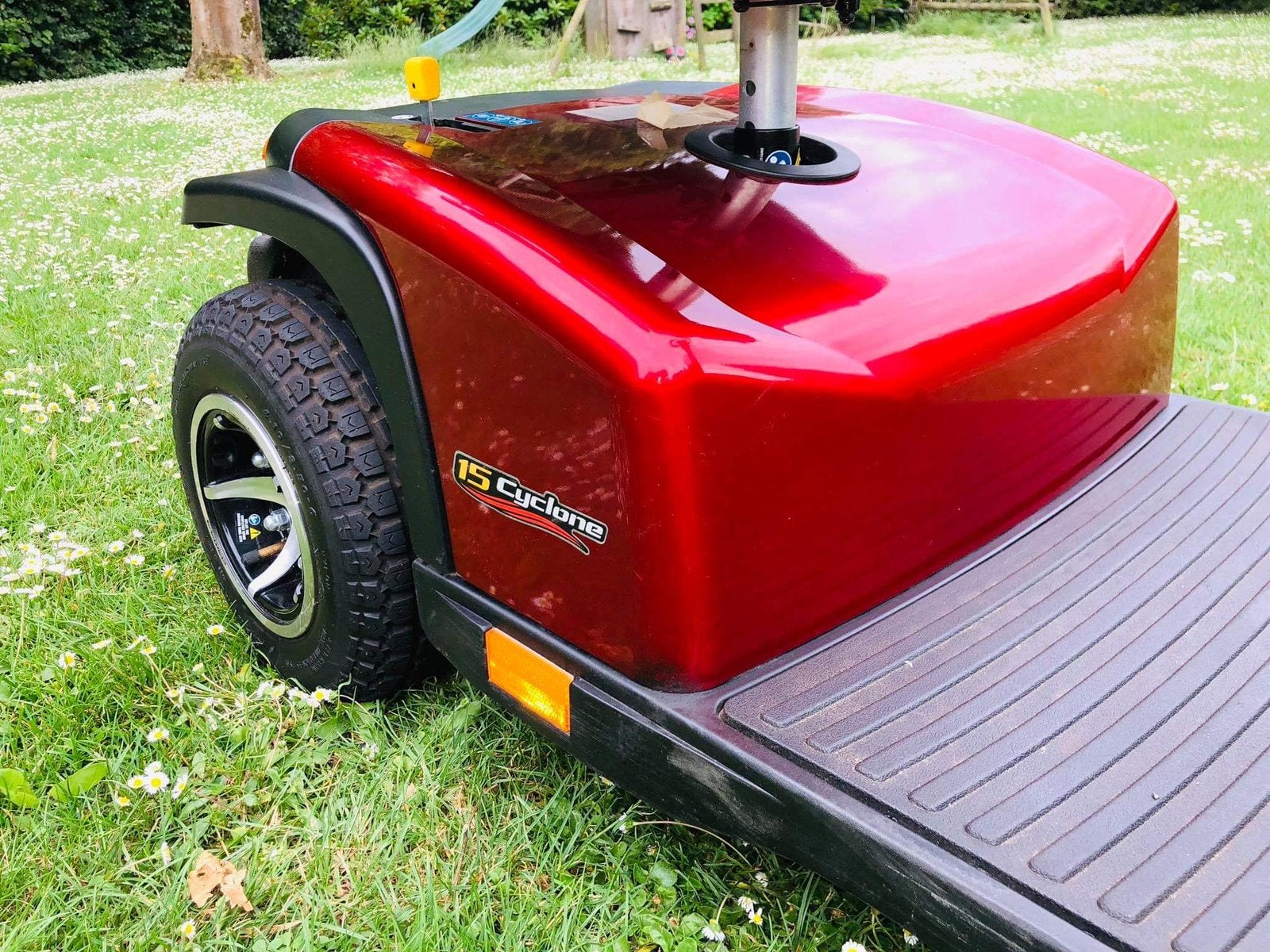 Voiturette électrique pride Cyclone 15 Scootmobiel état neuf, Enlèvement ou Envoi, Pliant, Comme neuf, Fauteuil roulant électrique