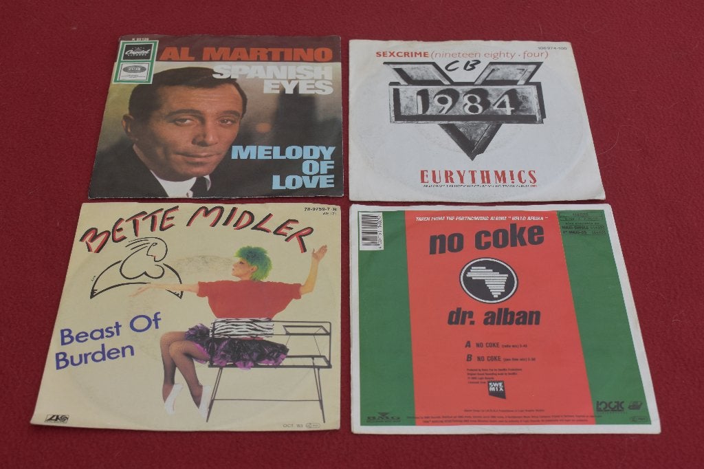 45t's meer dan 1.000 titels, steeds 1euro per stuk, Cd's en Dvd's, Vinyl Singles, Ophalen of Verzenden, Zo goed als nieuw, Pop