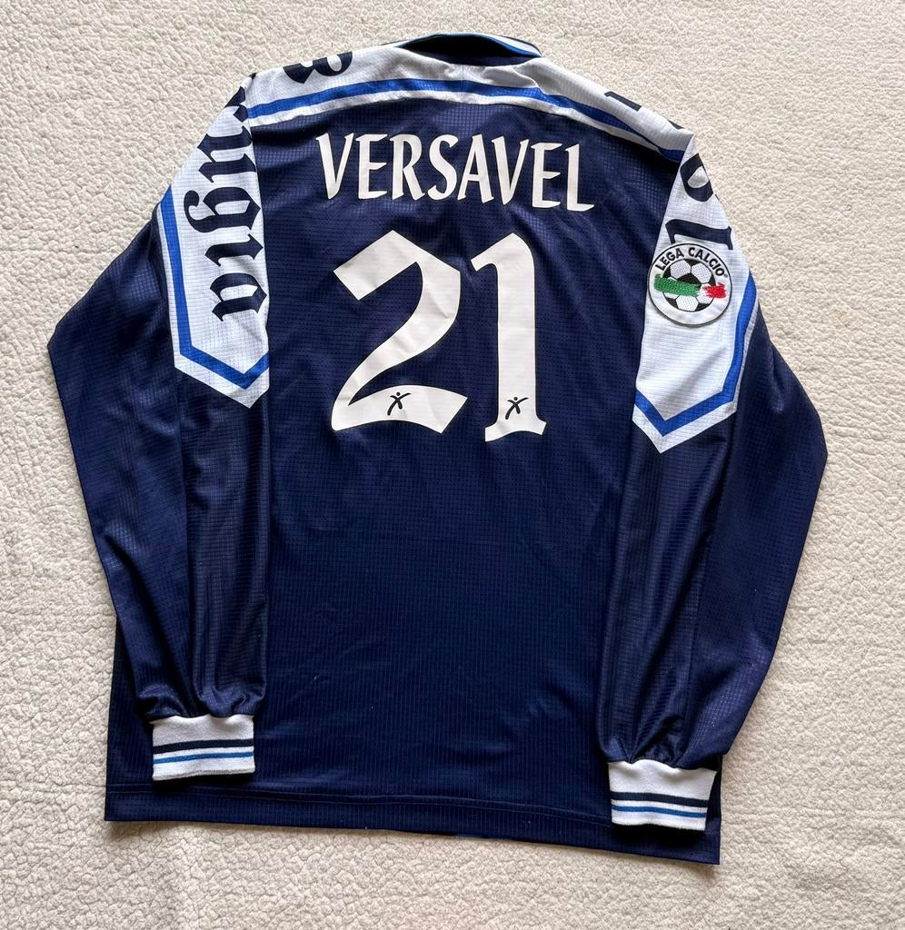 Perugia 97/98 away match worn Versavel - Anderlecht Mechelen, Sports & Fitness, Taille XL, Enlèvement ou Envoi, Comme neuf