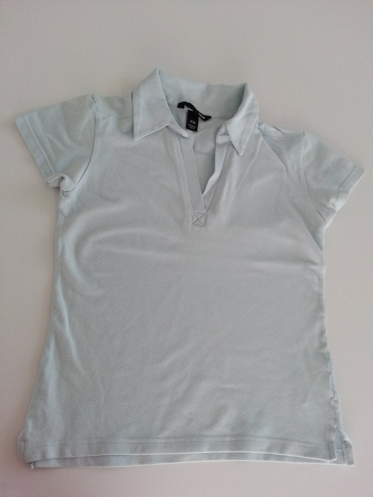 Blauwe polo XS in perfecte staat!, Kleding | Dames, H&M, Blauw, Ophalen of Verzenden, Zo goed als nieuw