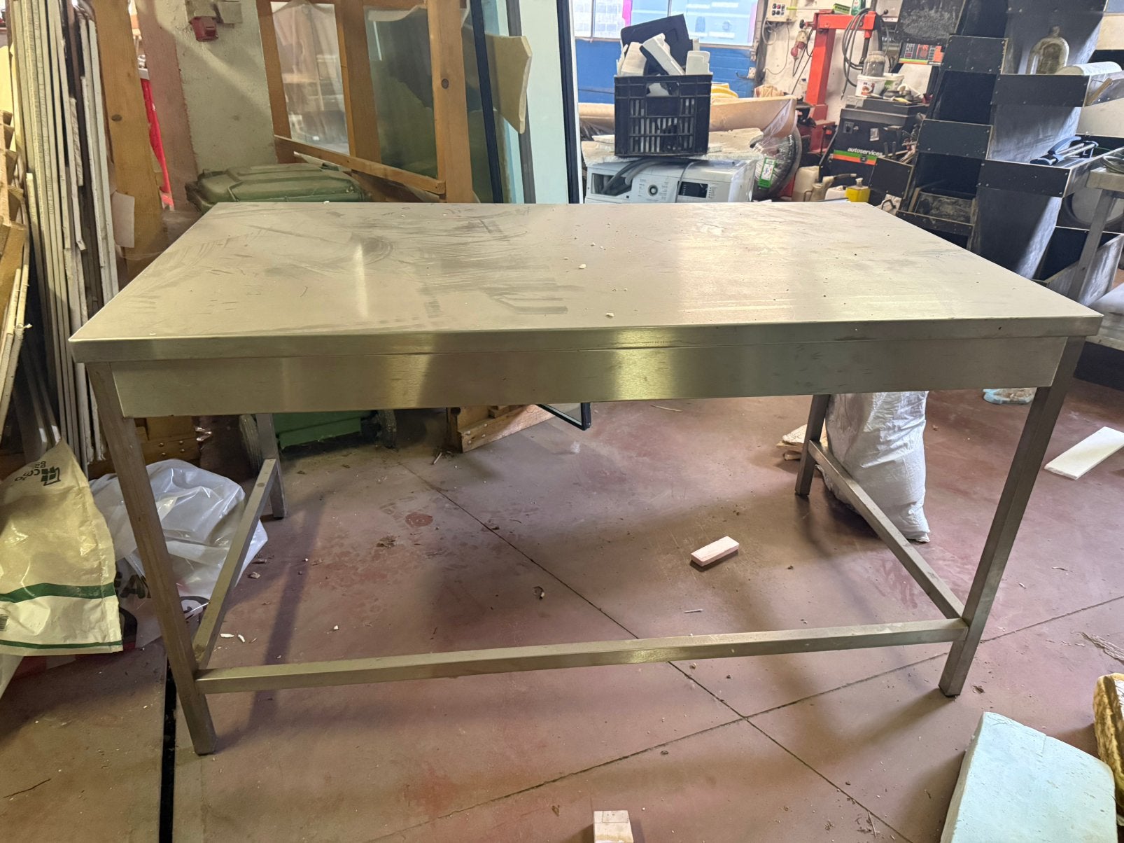 Inox tafel 9200mm hoog, 1700mm breed en 900mm lan, Bricolage & Construction, Enlèvement ou Envoi, Utilisé, 170 cm ou plus