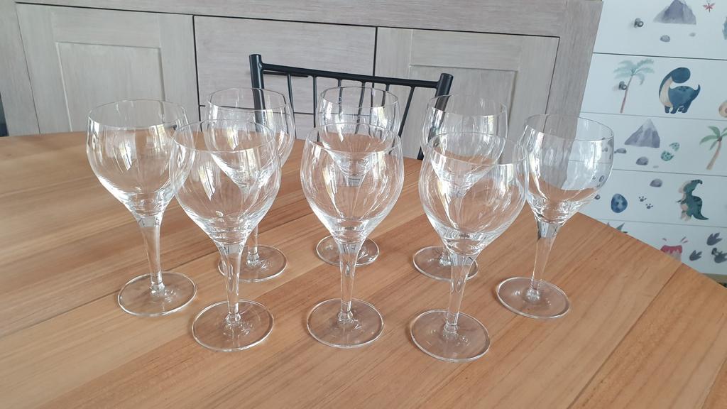 Kristallen wijn- of cocktailglazen, Ophalen