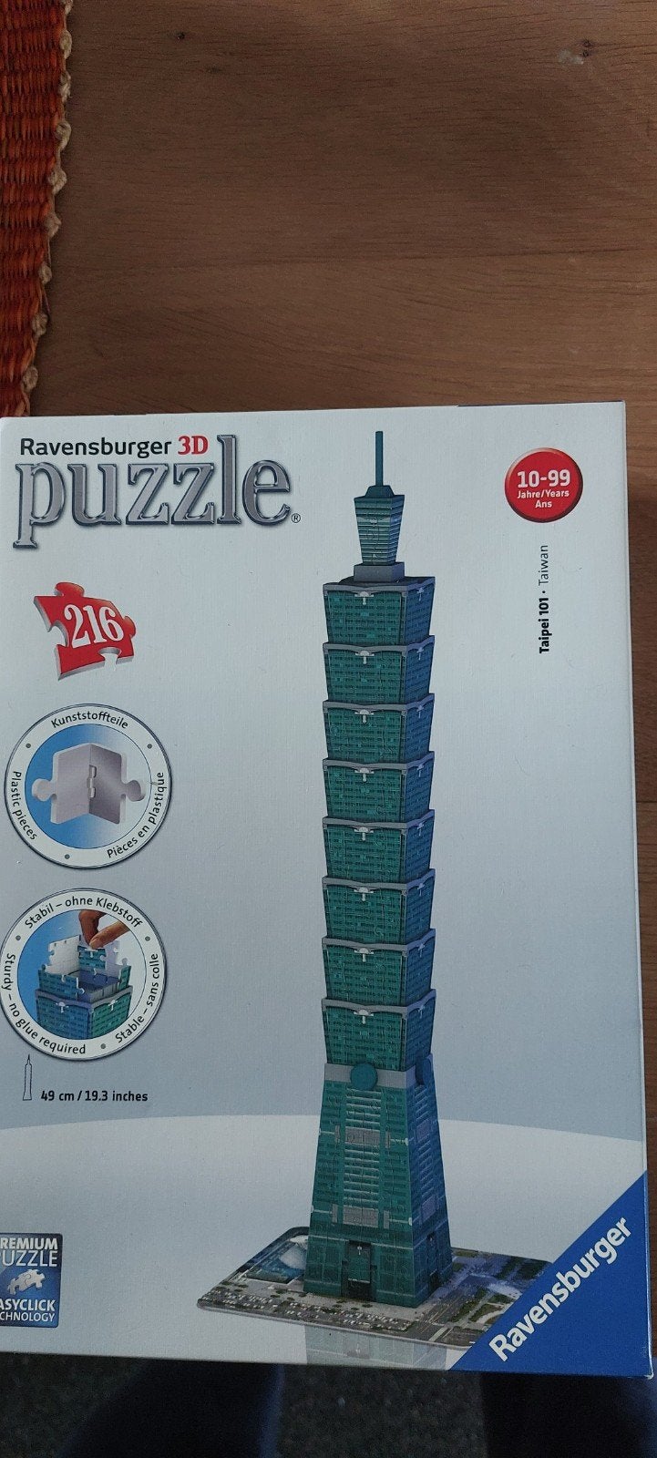 3D puzzel Ravensburger Taipei 101, Ophalen of Verzenden, Minder dan 500 stukjes, Zo goed als nieuw, Rubik's of 3D-puzzel