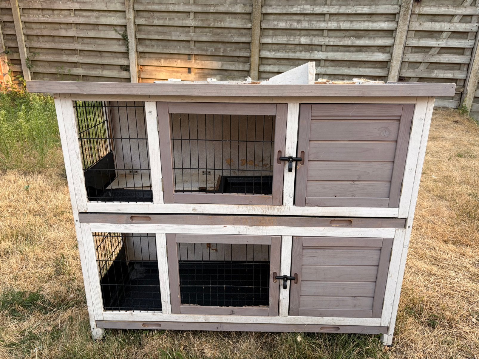Dubbel konijnenhok flamingo combi 2 urban, 90 cm ou plus, Niche, Cobaye, Enlèvement