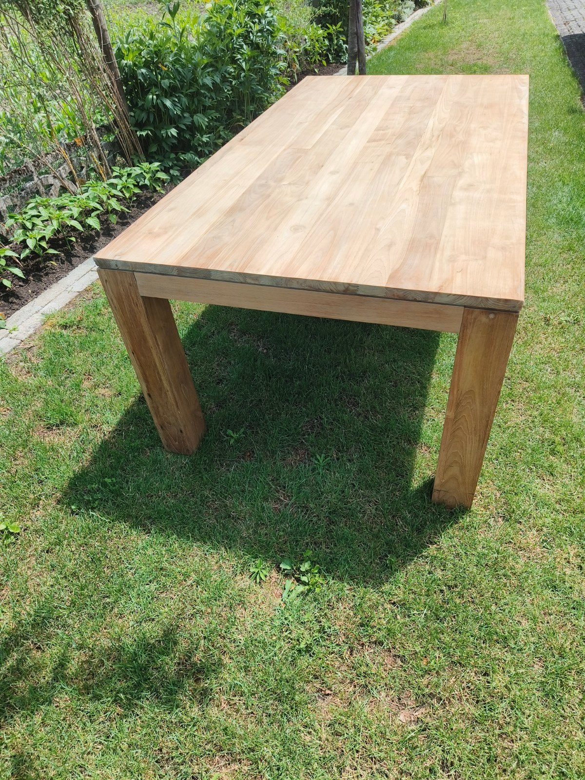 Teakhouten tafel, Huis en Inrichting, Tafels | Eettafels, Ophalen, Teakhout