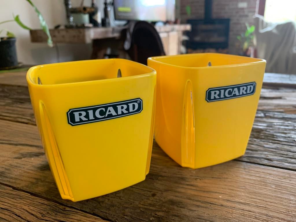 vintage 2 x Ricard ijsblokjeshouders ( 'pots à glaçons'), Verzamelen, Ophalen of Verzenden, Zo goed als nieuw