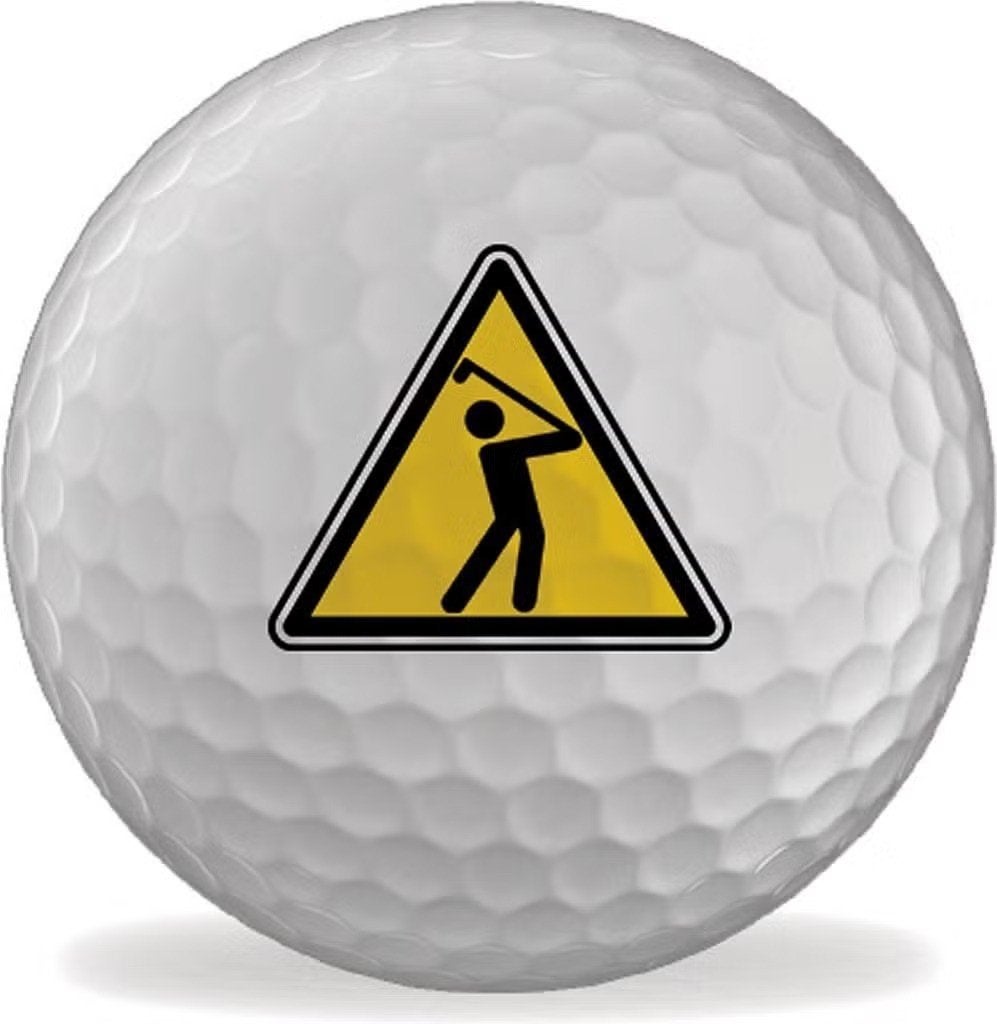Golfballen bedrukt - Pas op Golfer bord - set van 3, Ophalen of Verzenden, Nieuw, Set